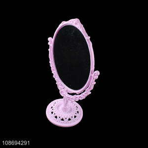 Hot selling double-sided princess makeup mirror desk vanity mirror