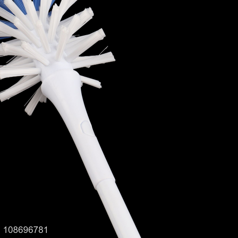 Online wholesale durable plastic toilet brush with long handle