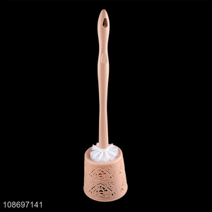 New arrival durable plastic toilet brush and holder set