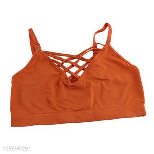 High quality women's seamless wire free fitness sports bras