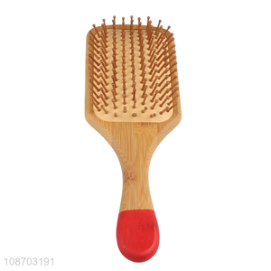 Hot products anti-static bamboo wide tooth massage hair comb for sale