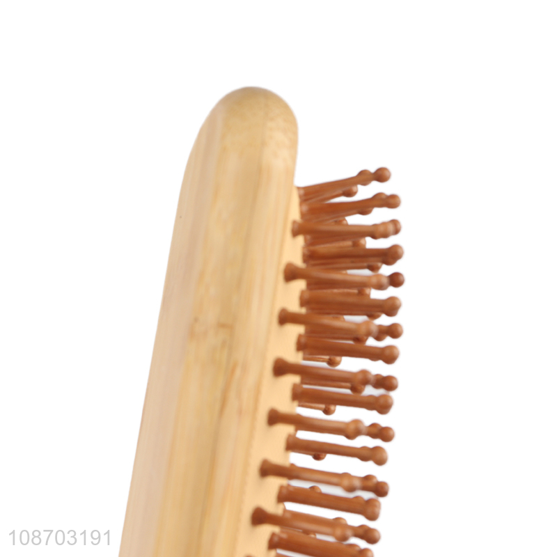 Hot products anti-static bamboo wide tooth massage hair comb for sale