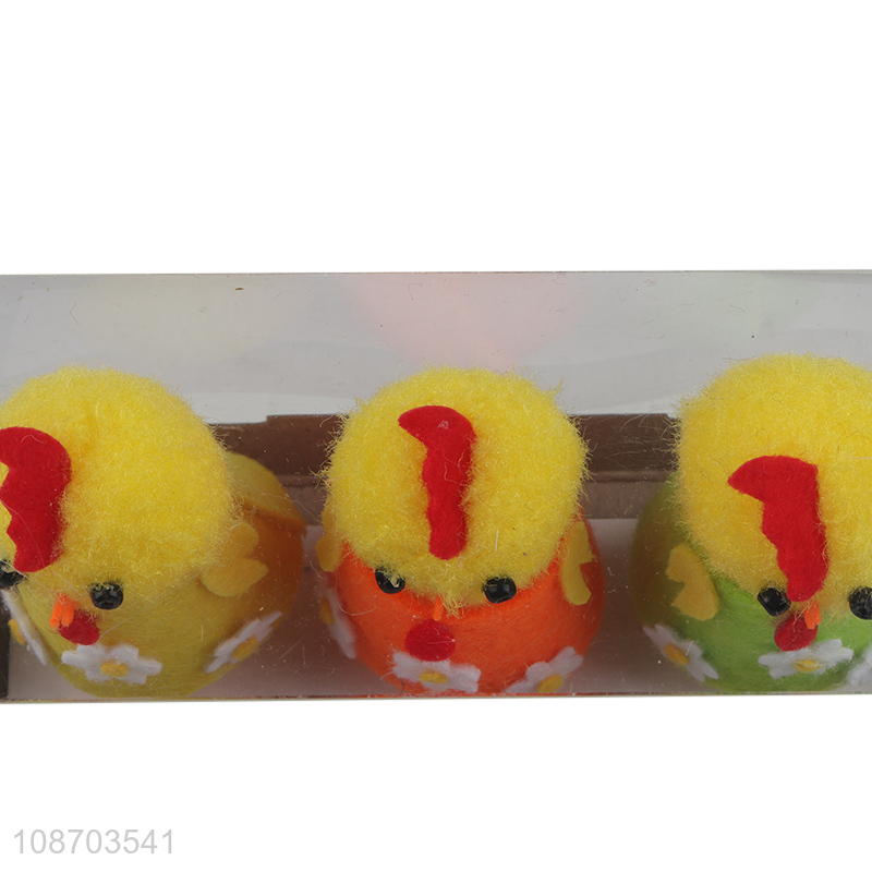 New product mini Easter chicks figurines cartoon chicken statues kids gifts