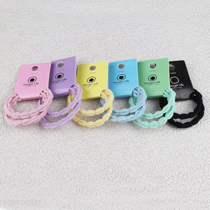 Hot items multicolor elastic hair rope girls fashion hair ring for headdress