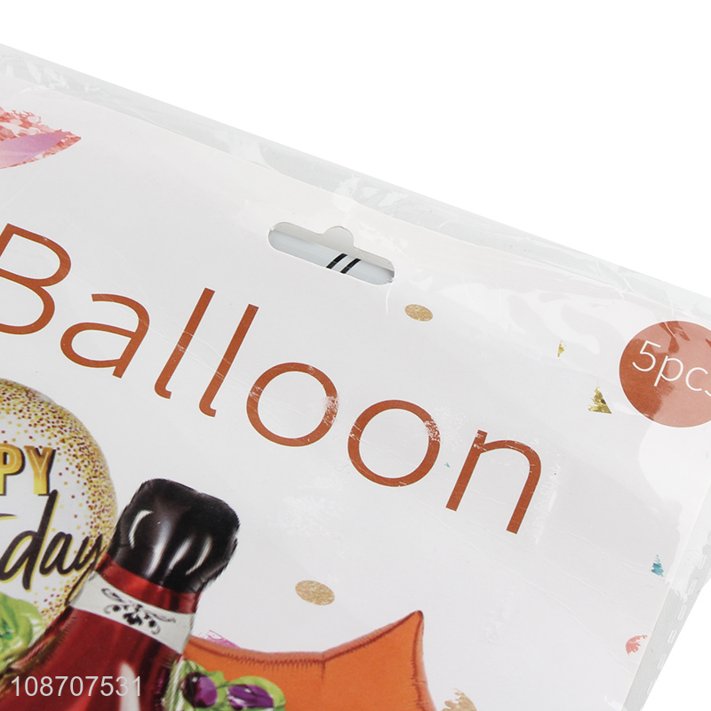 Latest products birthday party decoration foil balloon set for sale