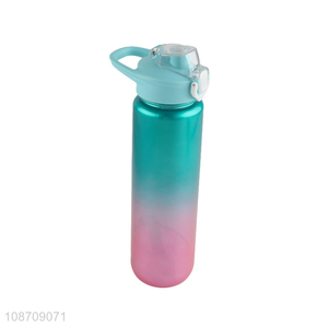 New product 1000ml portable plastic sports water bottle with flip straw