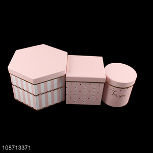 New arrival geometric shape flower arrangement box for Valentine's Day