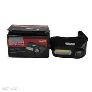 Hot Selling 4.5V 1XPE+12COB Double Light Headlamp (with 600mah 18650 lithium battery)