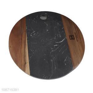 Wholesale custom artificial marble wooden cutting board bread cheese board