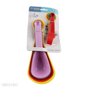 Good selling plastic kitchen baking tool measuring spoon set wholesale