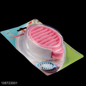 New product 3-in-1 plastic boiled egg slicer cutter for preserved duck egg