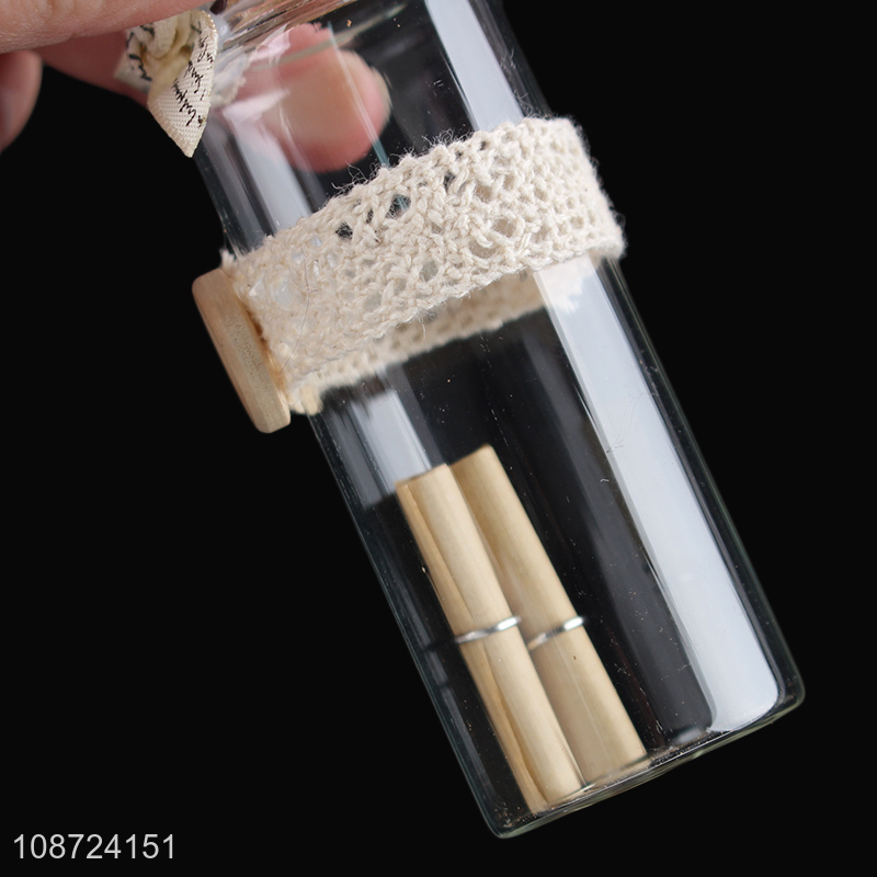 Hot selling clear glass drift bottle messenge bottle for birthday gift