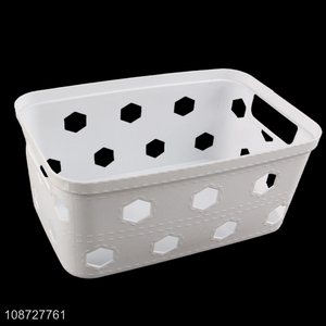 Good sale white children's toy sorting storage basket hollow basket