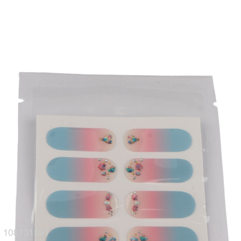 Wholesale self-adhesive nail polish strips nail stickers for nail art