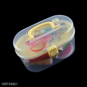 Hot products sewing kit box with needles, threads, safety pins etc