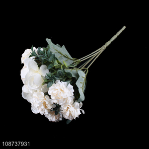 Best selling white indoor decoration artificial flower simulation flower wholesale