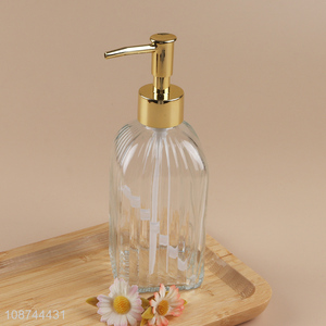 China wholesale bathroom accessories hand pressure pump liquid soap dispenser bottle