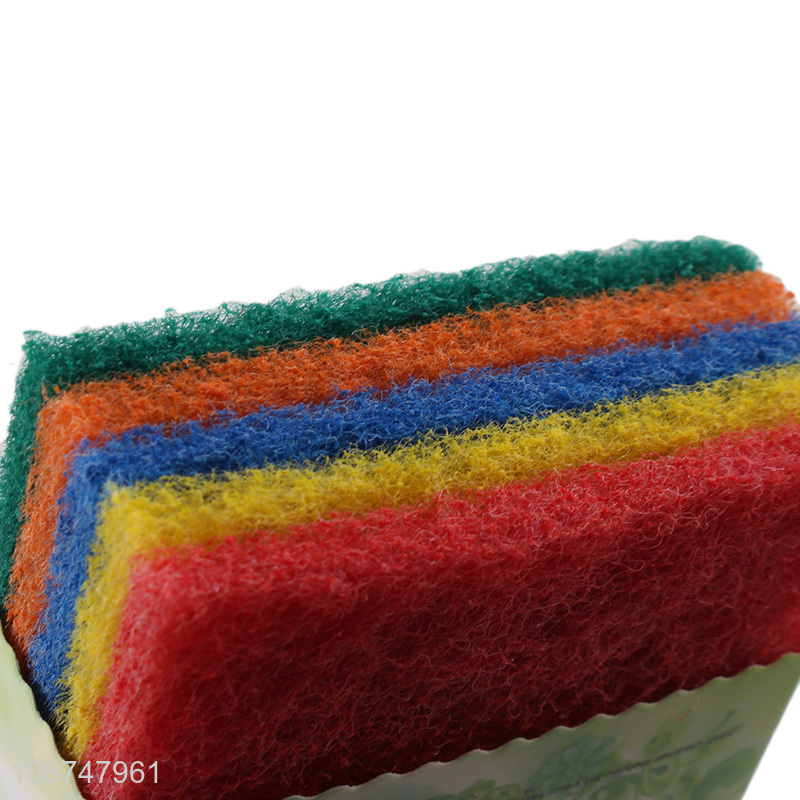 China factory kitchen washing dish cleaning sponge scouring pads set