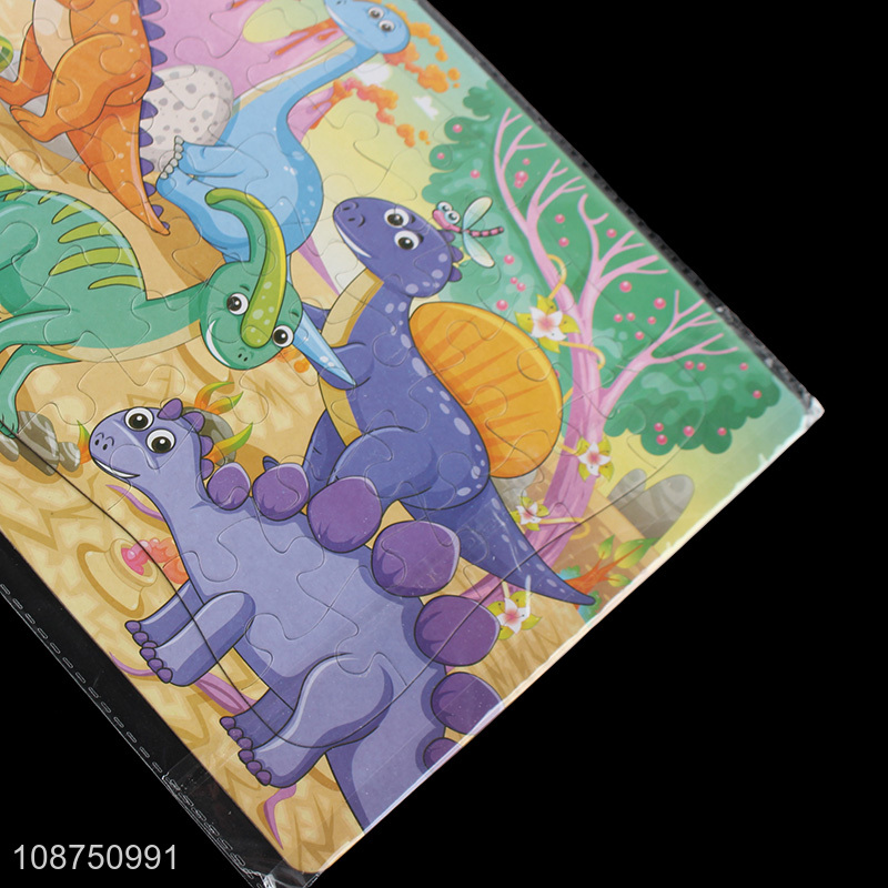 Promotional cartoon dinosaur jigsaw puzzle toy for kids toddlers