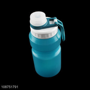 Online wholesale portable leakproof plastic water bottle with carry handle