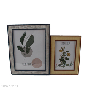 China wholesale rectangle plastic tabletop picture frame photo frame