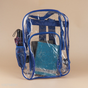 Best price transparent pvc lightweight school bag casual backpack