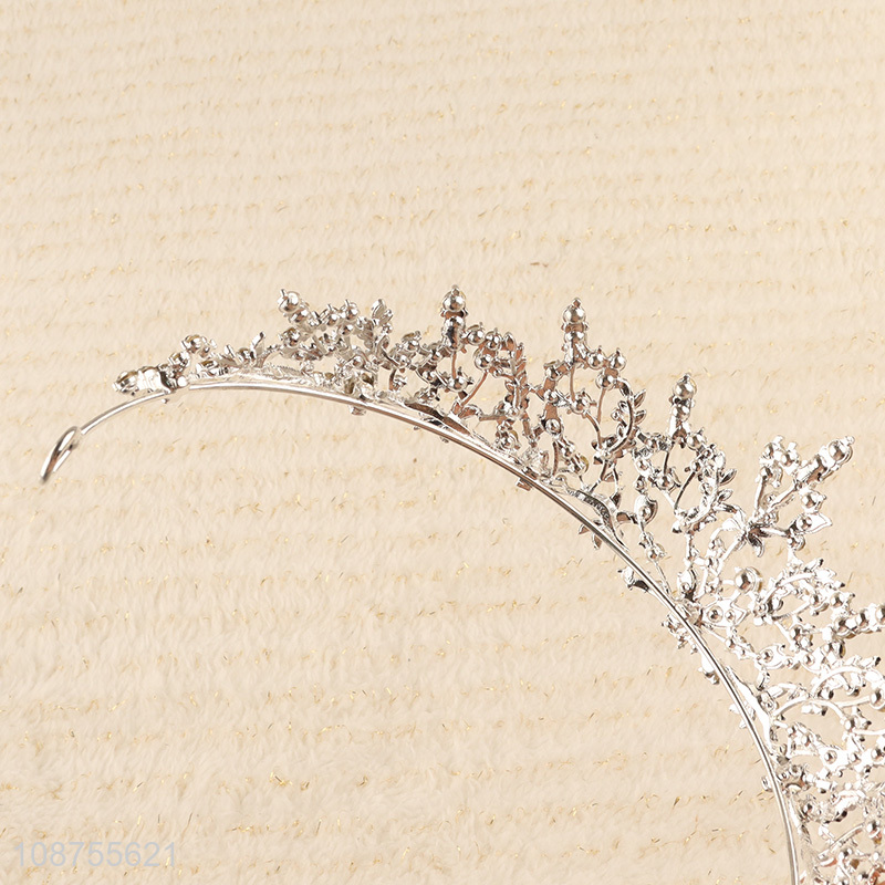 Hot selling luxury bridal wedding crown pageant rhinestone tiara crown