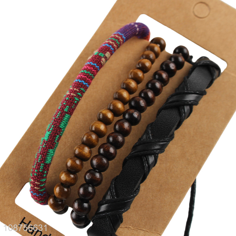 Hot sale handmade woven beaded bracelets for men women