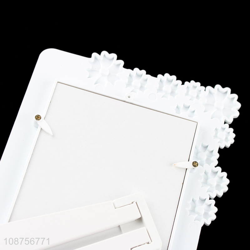 Top selling home décor tabletop plastic photo frame wholesale