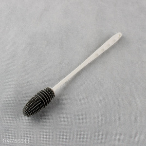 Good quality long handle silicone bottle brush cup brush