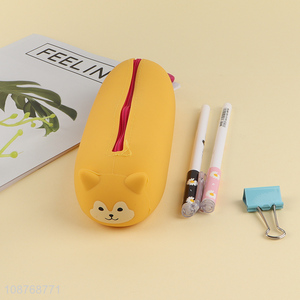 New product waterproof silicone pencil case pencil pouch