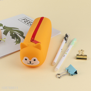 New arrival waterproof silicone pencil case pencil pouch