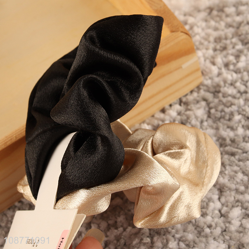 China imports glossy hair scrunchies hair bands