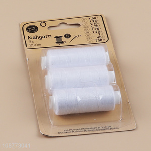 Hot selling white sewing threads set