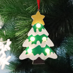 High quality xmas tree shaped christmas hanging ornaments