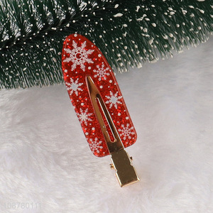 Factory supply cute Christmas no crease hair clips