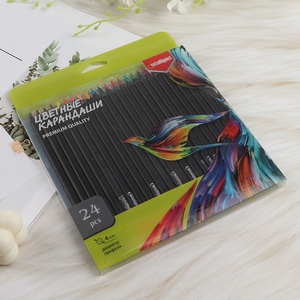 Hot sale 24pcs colored pencils wooden coloring pencils