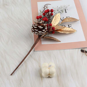 Online wholesale artificial Christmas pine picks with pinecones