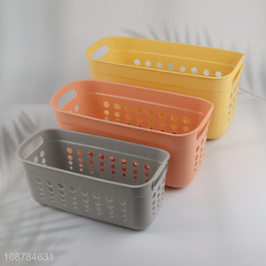 Good price multi-function hollow plastic storage basket