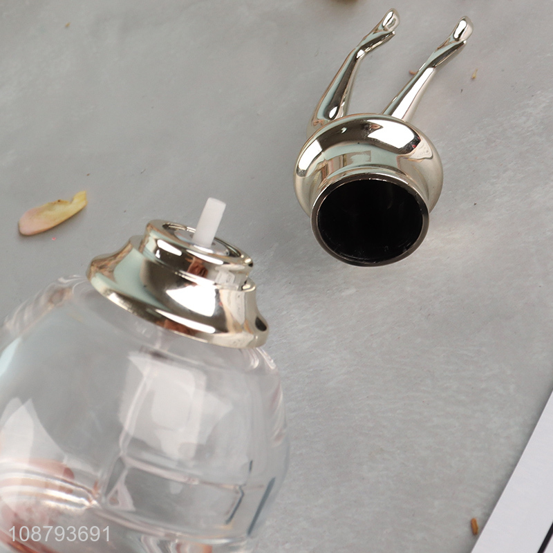 Yiwu market double wall glass perfume bottle