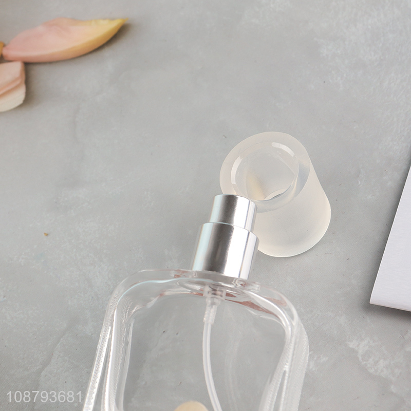 China products transparent glass perfume bottle