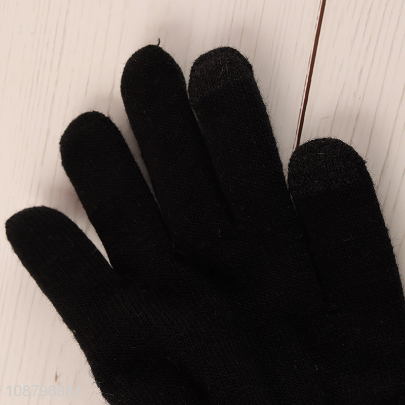 China imports women men winter knit gloves for cycling