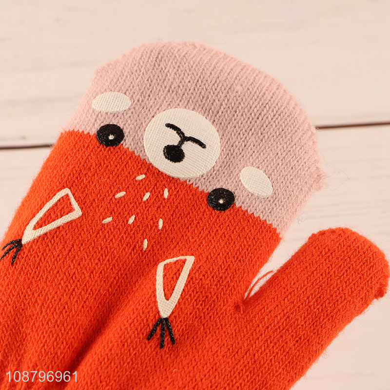 China imports cute winter gloves hanging neck gloves for kids