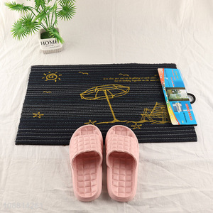 China imports non-slip door mat loop pile welcome mat