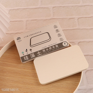 Hot sale bathroom accessories absorbent soap dish wholesale