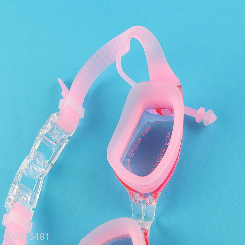 Custom high-definition anti-fog swim goggles with ear plugs