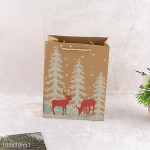 New arrival Christmas gift bag kraft paper tote bag