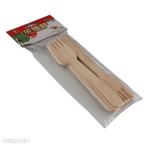 New arrival bamboo disposable tableware fork for sale