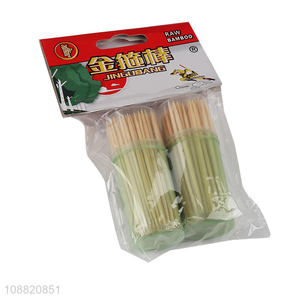 High quality disposable bamboo toothpick with toothpick containers