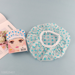 Hot items waterproof bath hat shower cap for long hair